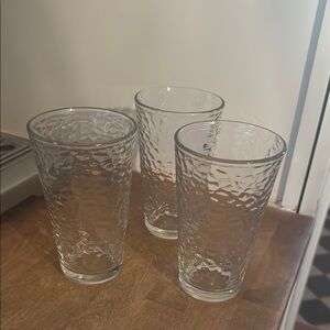Textured Glass Tumbler Set